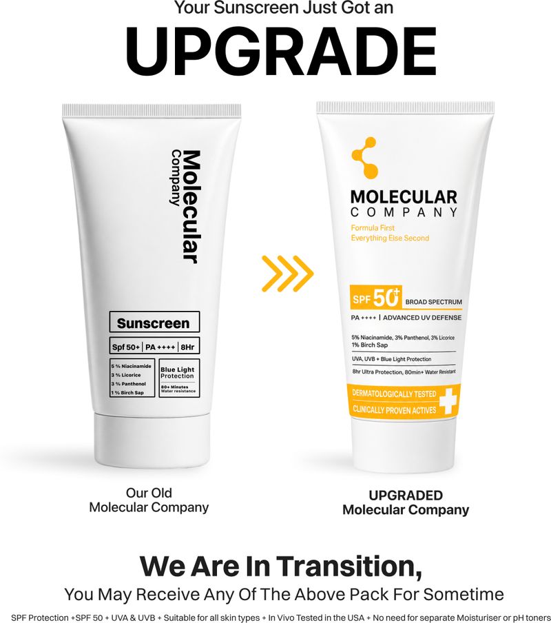 Molecular Company Sunscreen SPF 50+ PA++++ 5% Niacinamide - Image 3
