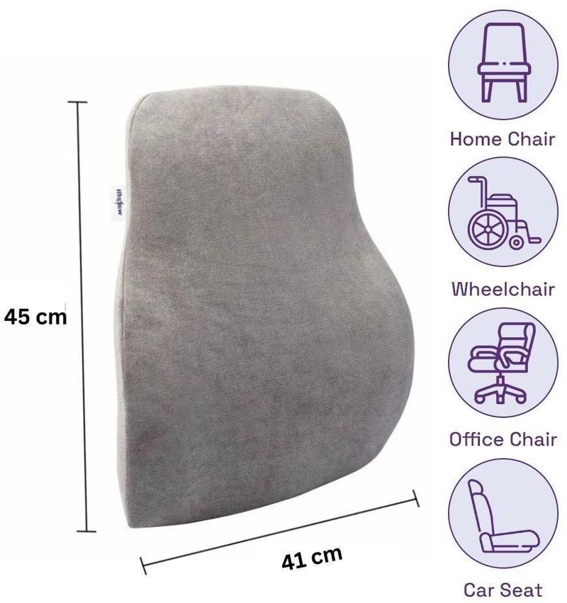 Wakefit Memory Foam Back Support Lumbar Cushion - Image 5