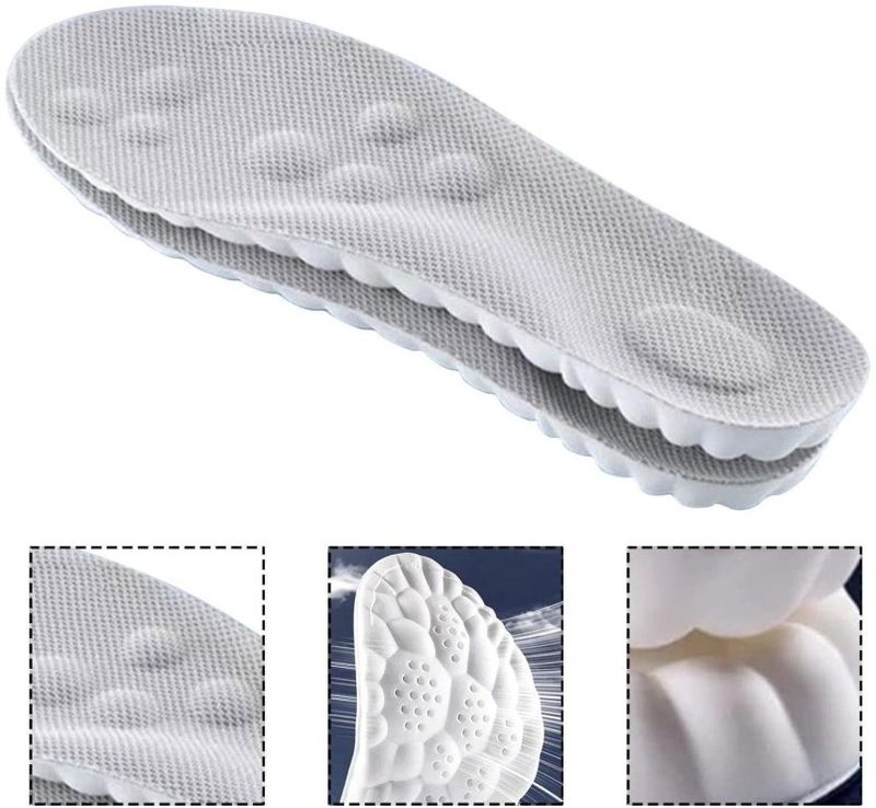 Men's PU Memory Foam Insole Light Grey - Image 4
