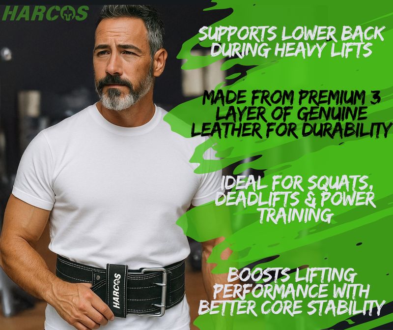 HARCOS Real Leather Power Lifting Belt - Image 5