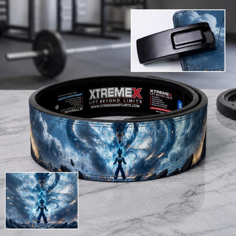 XtremeX 13mm Storm Dragon Powerlifting Lever Belt (M) - Image 3
