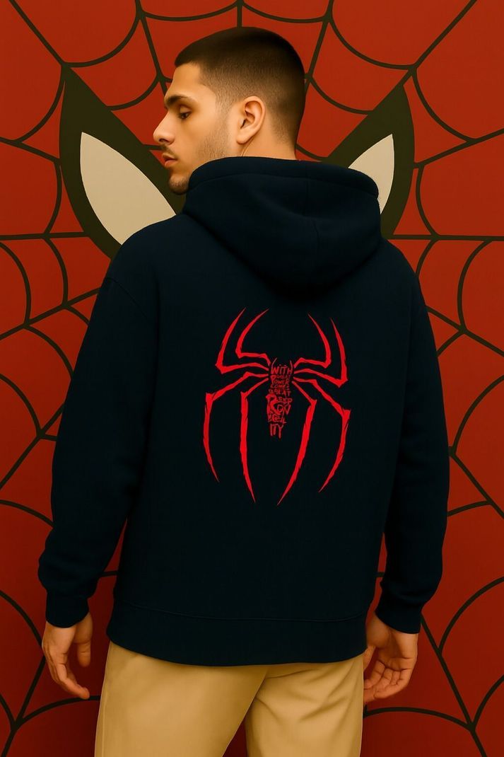 FAS RS TREND Men Full Sleeve Printed Hooded Sweatshirt - Image 3