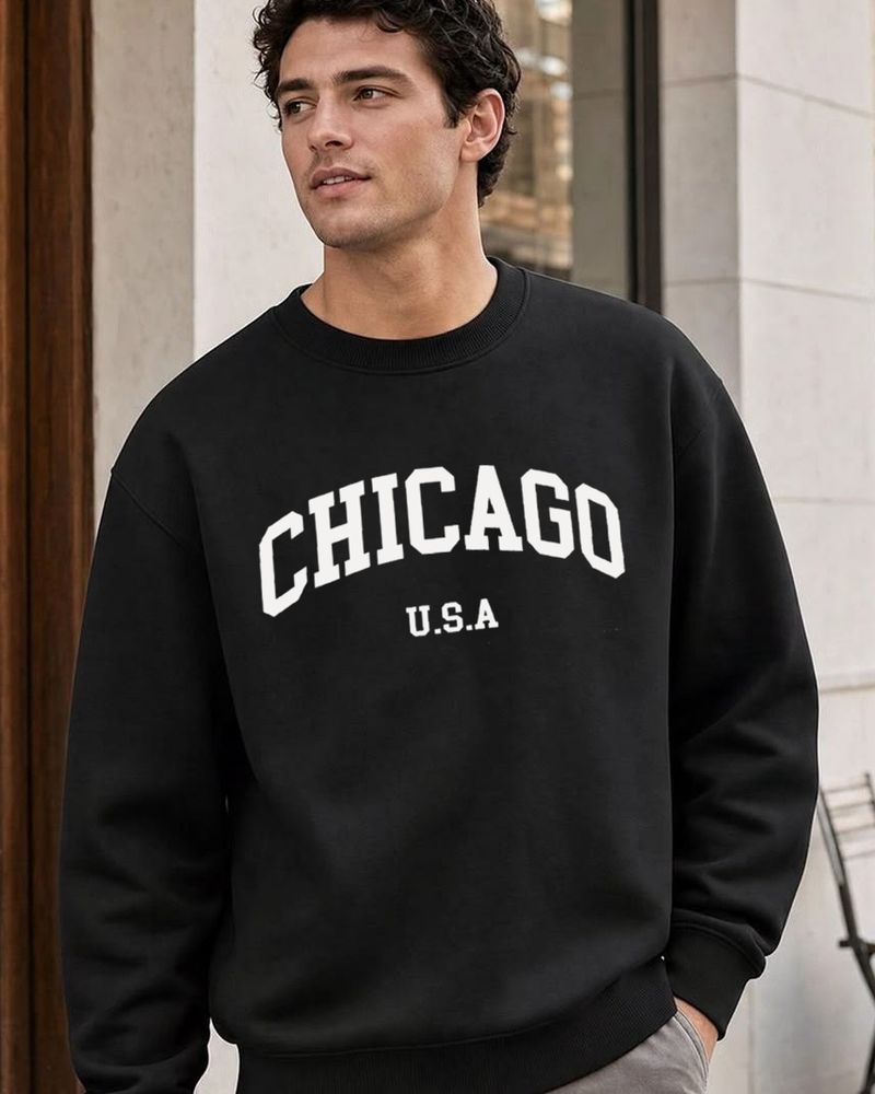 AI CLUB Men Full Sleeve Printed Sweatshirt - Image 2