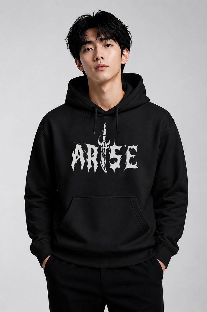 JUGULAR Men Full Sleeve Printed Hooded Sweatshirt - Image 2
