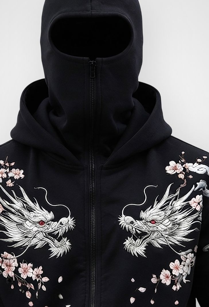 TRIPR Men Full Sleeve Printed Hooded Sweatshirt - Image 5