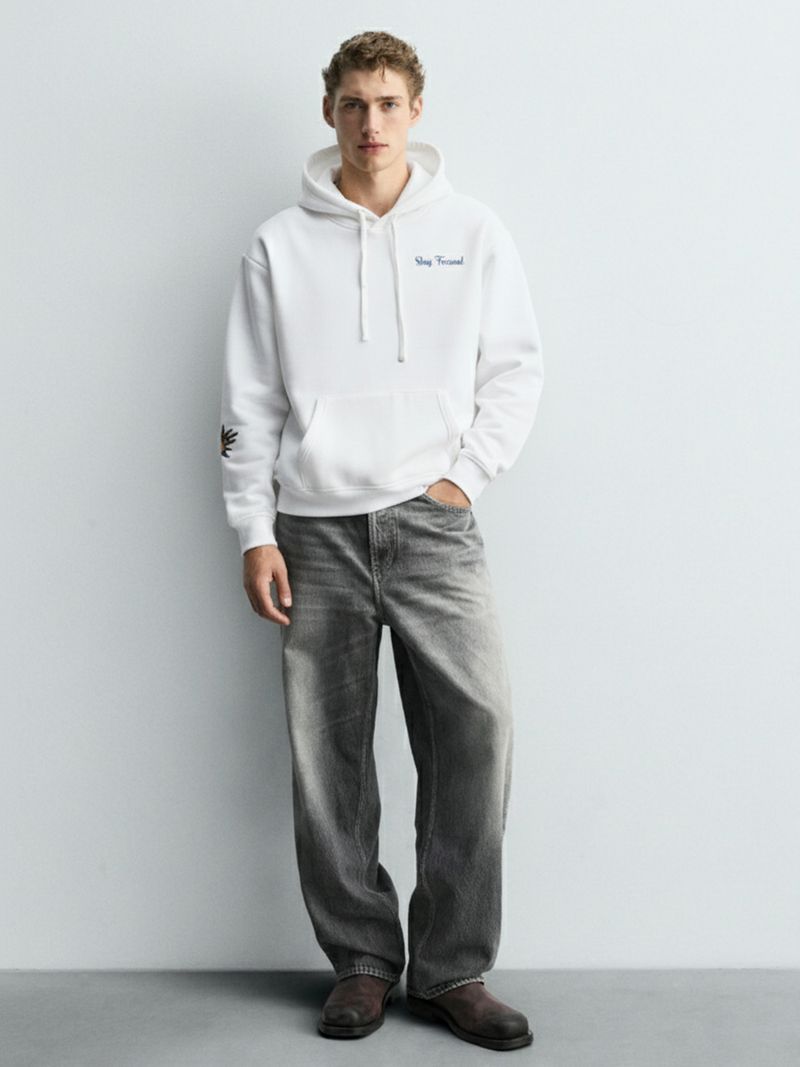 HIGHLANDER Men Full Sleeve Solid Hooded Sweatshirt - Image 4