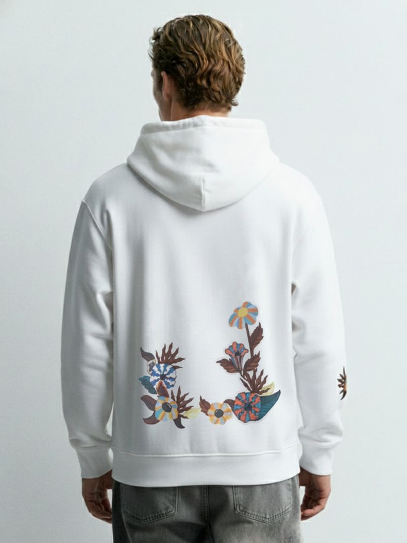 HIGHLANDER Men Full Sleeve Solid Hooded Sweatshirt - Image 5