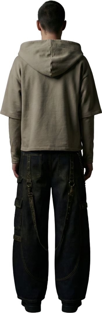 Men Full Sleeve Solid Hooded Sweatshirt - Image 6