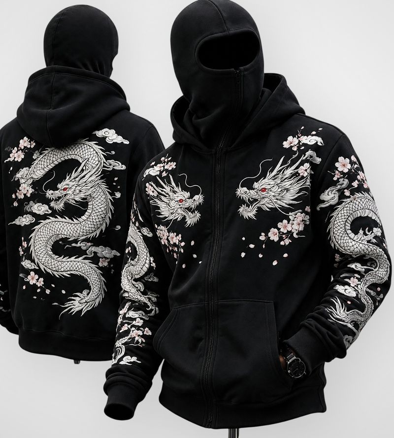 TRIPR Men Full Sleeve Printed Hooded Sweatshirt - Image 2