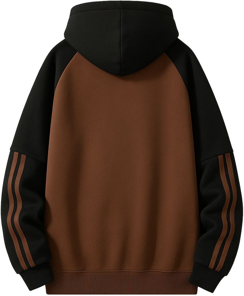 JERKYN Men Full Sleeve Color Block Hooded Sweatshirt - Image 3