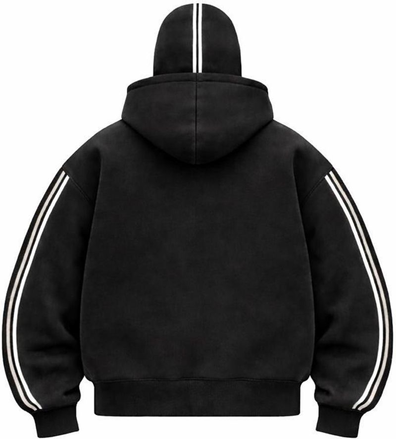 Meerza Men & Women Full Sleeve Printed Hooded Sweatshirt - Image 4