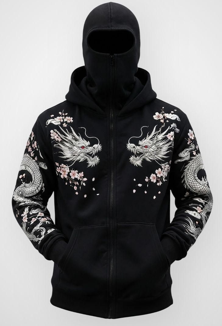 TRIPR Men Full Sleeve Printed Hooded Sweatshirt - Image 4