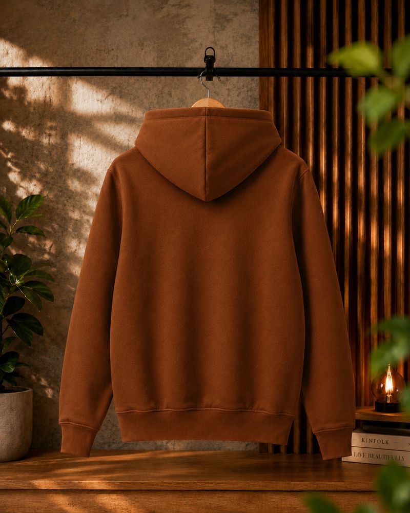 Arispo Women Full Sleeve Solid Hooded Sweatshirt - Image 3