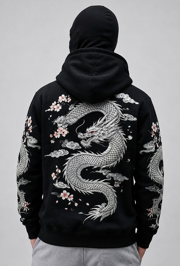 TRIPR Men Full Sleeve Printed Hooded Sweatshirt - Image 7