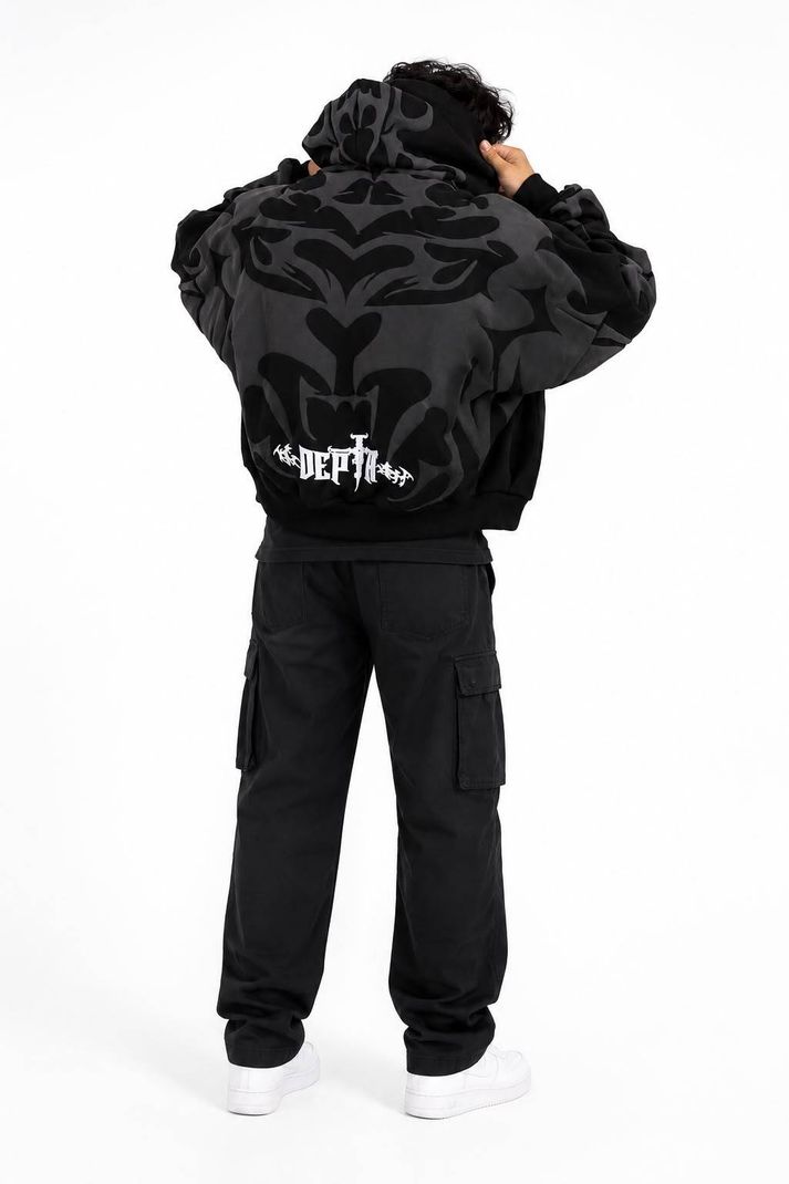 HoodieHavens Men & Women Full Sleeve Printed Hooded Sweatshirt - Image 3