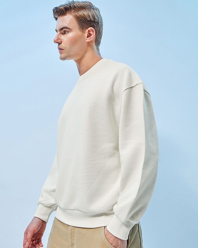 BEWAKOOF Men Full Sleeve Solid Sweatshirt - Image 3