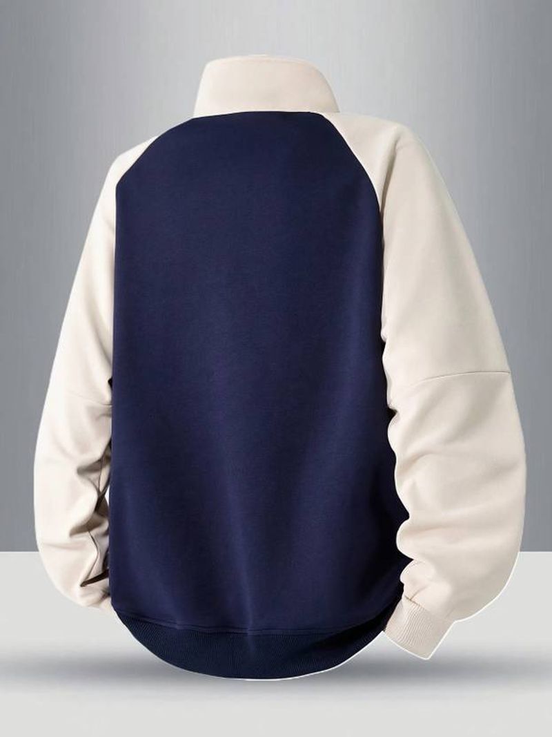HeraDawn Men Full Sleeve Self Design Sweatshirt - Image 4