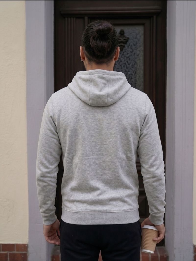 Leon Men Full Sleeve Solid Hooded Sweatshirt - Image 4