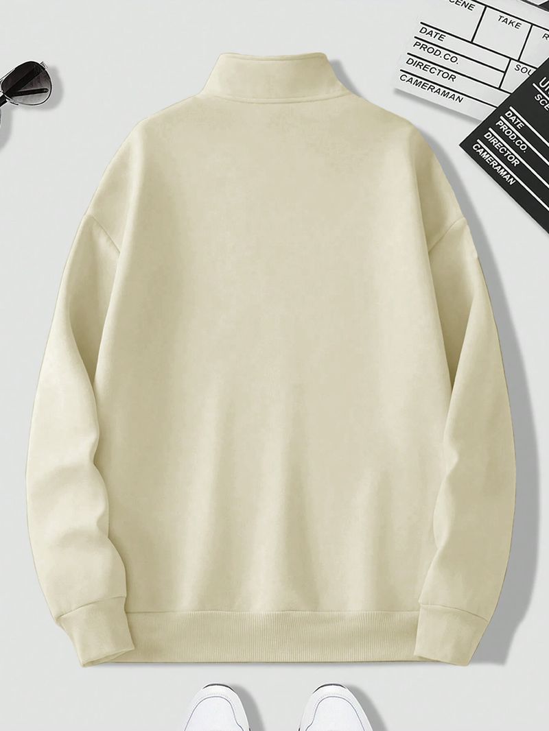 Fashion And Youth Men Full Sleeve Solid Sweatshirt - Image 3