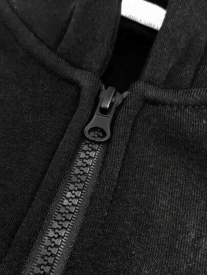 Men Full Sleeve Solid Hooded Sweatshirt - Image 6