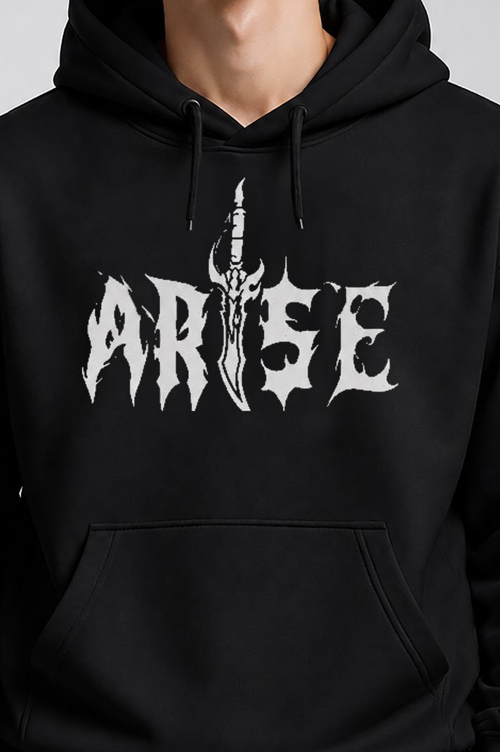 JUGULAR Men Full Sleeve Printed Hooded Sweatshirt - Image 5
