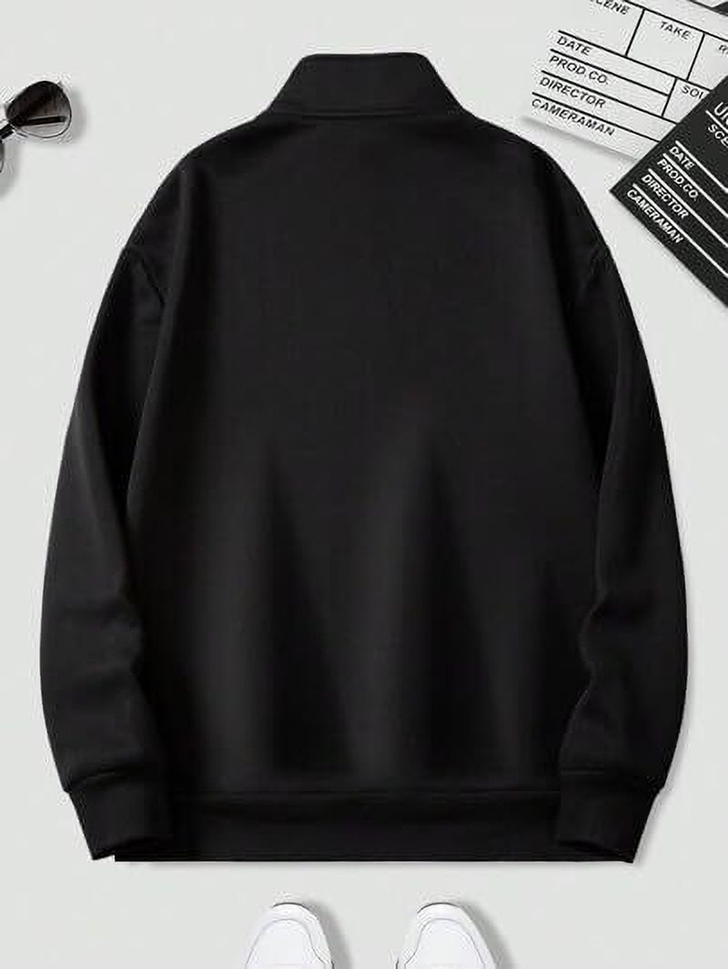 QUTUN Men Full Sleeve Solid Sweatshirt - Image 4