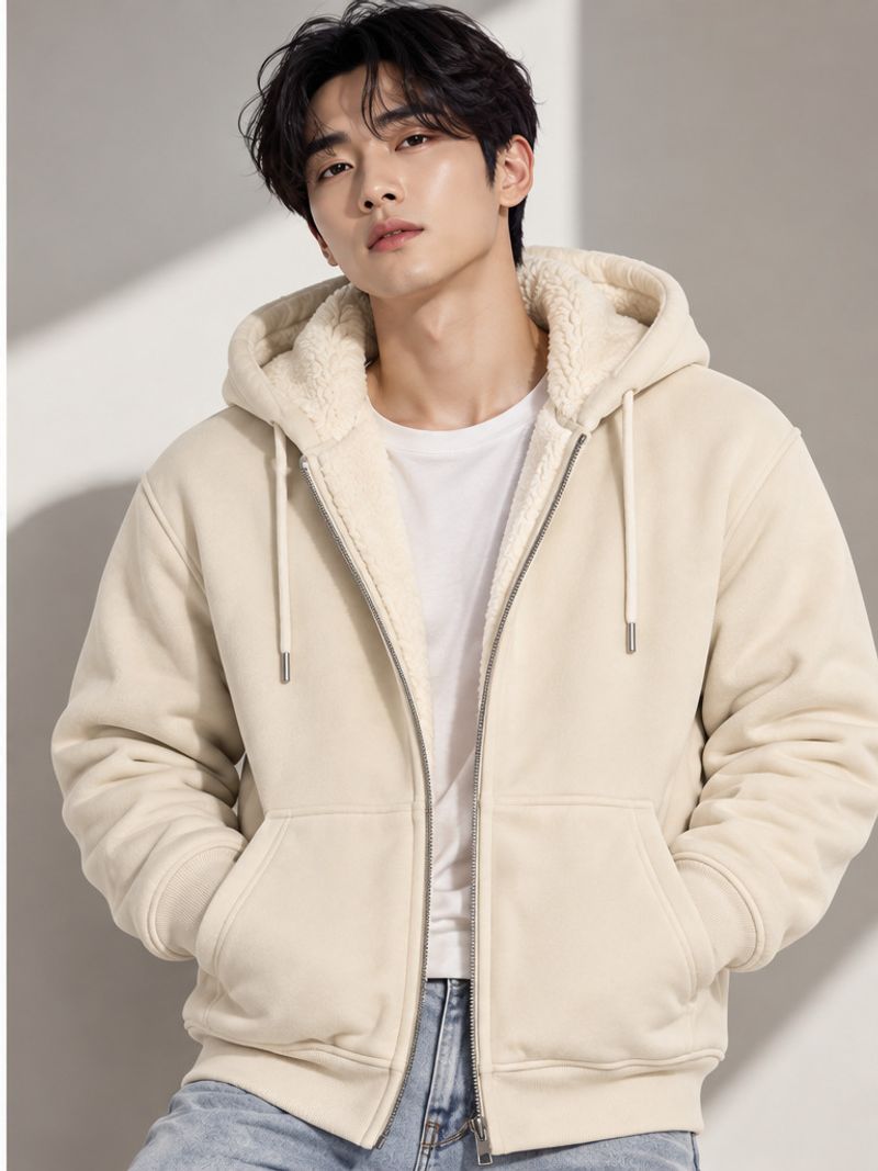 kshs Men Full Sleeve Solid Hooded Sweatshirt - Image 6