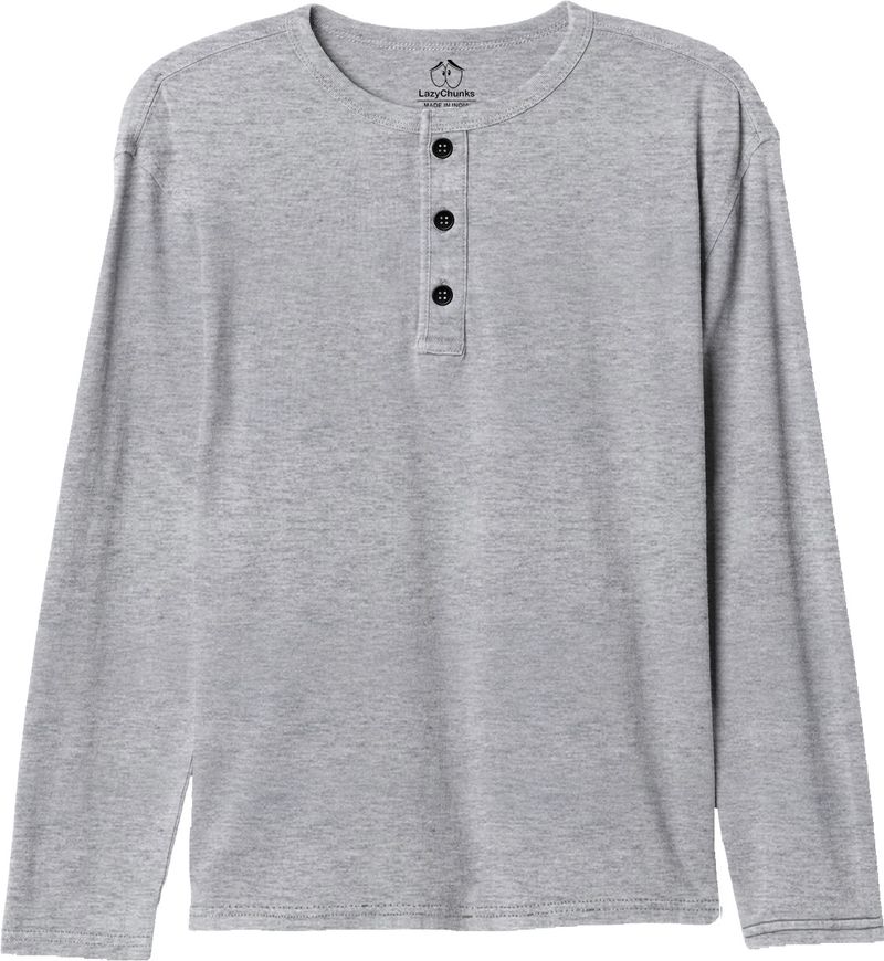 LazyChunks Men Multicolor Henley Neck T-Shirt Pack of 2 - Image 6