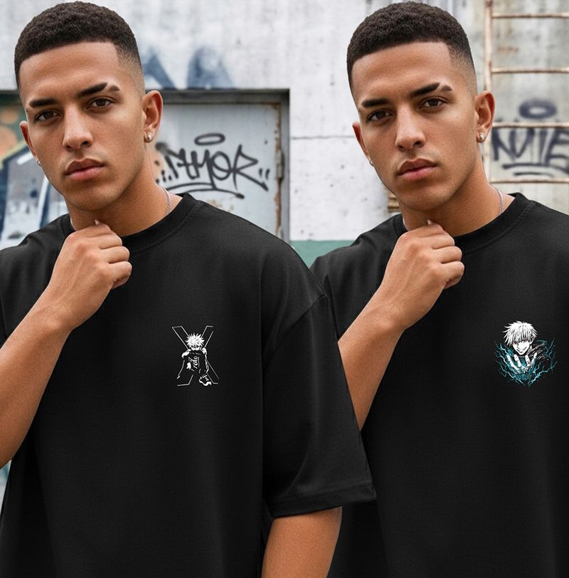 TRIPR Men Black T-Shirt Pack of 2 - Image 6