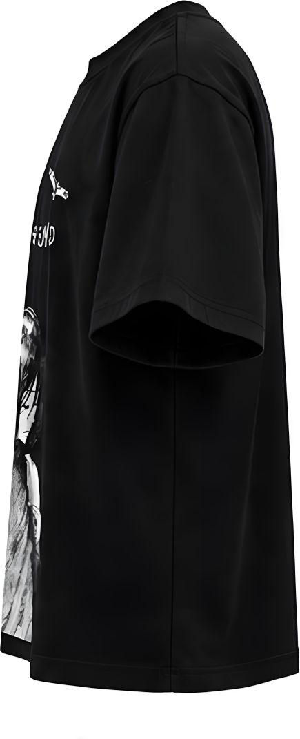 Midnite Men Graphic Print Black T-Shirt - Image 4