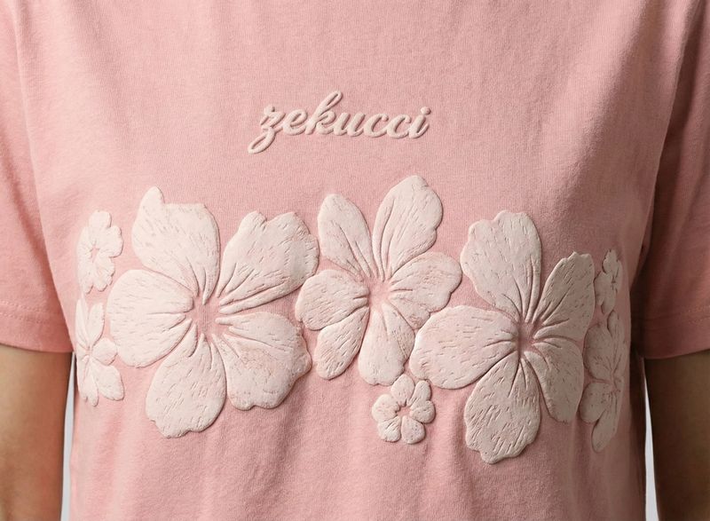 Starword Women Pink Cotton T-Shirt - Image 6