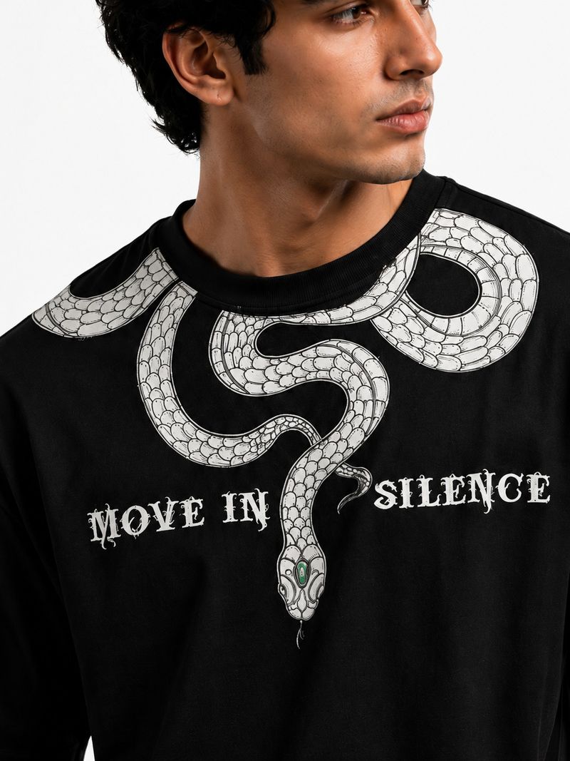 MyDesignation Men Black Cotton T-Shirt - Image 6