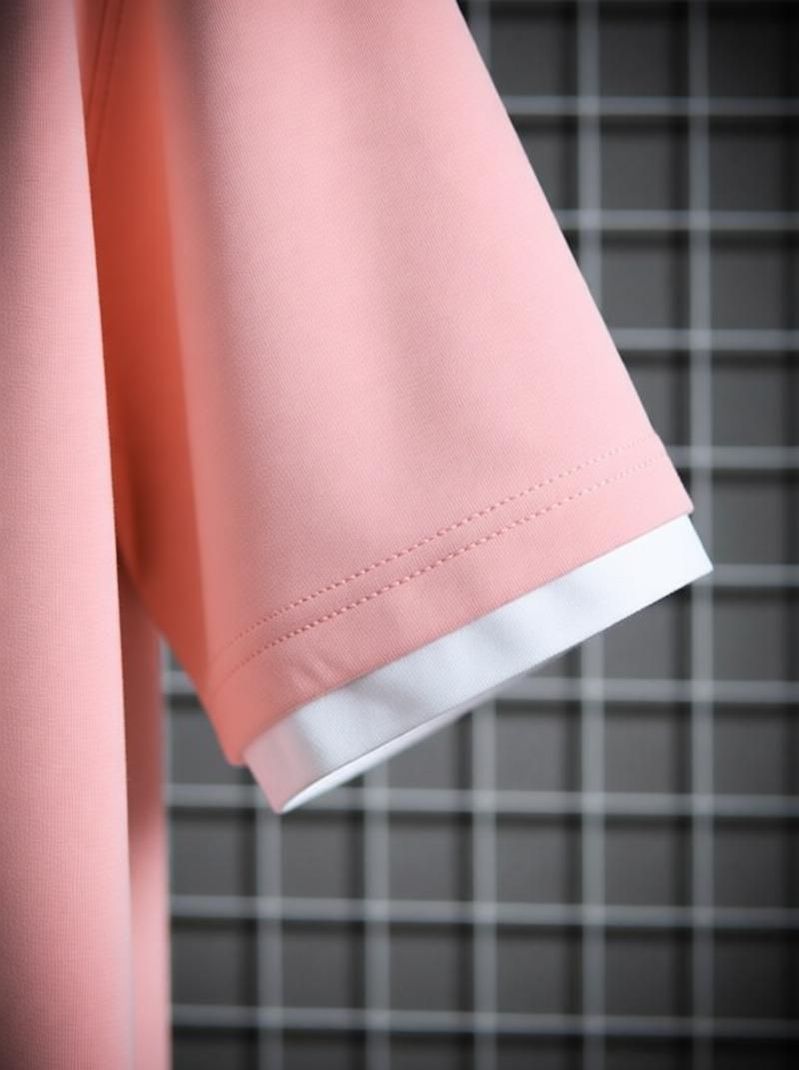 KASPY Men Printed Round Neck Polyester Pink T-Shirt - Image 6
