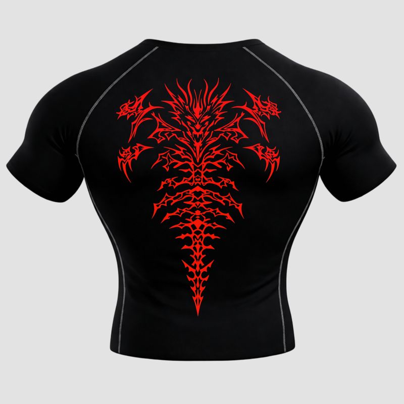Wayup Men Black, Red T-Shirt - Image 4