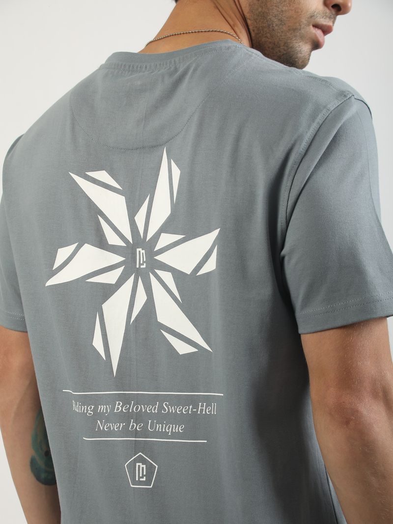 MANIAC Men Grey, White T-Shirt - Image 5