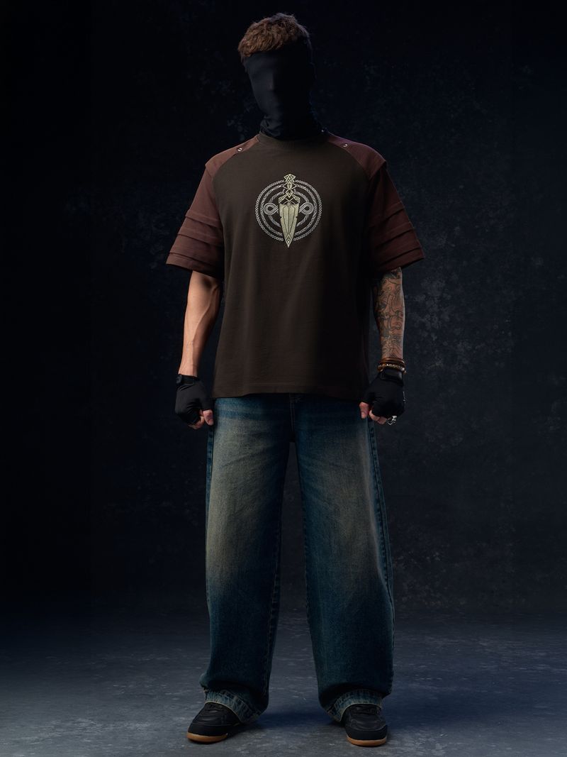 The Souled Store Men Brown Cotton T-Shirt - Image 6
