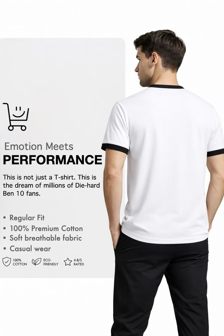 Comic Times Men White, Black T-Shirt - Image 6