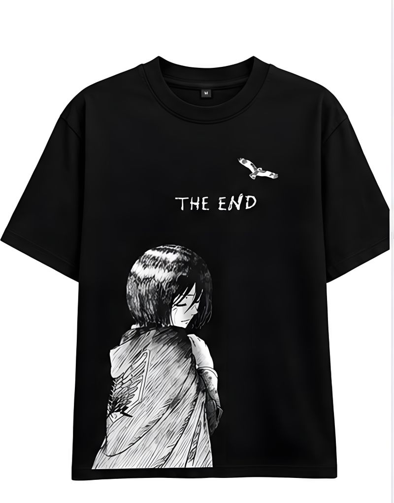 Midnite Men Graphic Print Black T-Shirt - Image 2