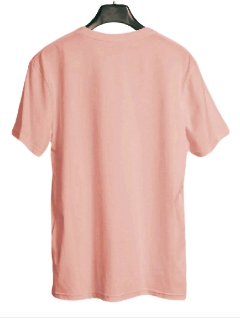 KASPY Men Printed Round Neck Polyester Pink T-Shirt - Image 5