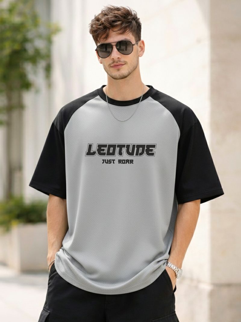 Leotude Men Multicolor Cotton Blend T-Shirt - Image 4