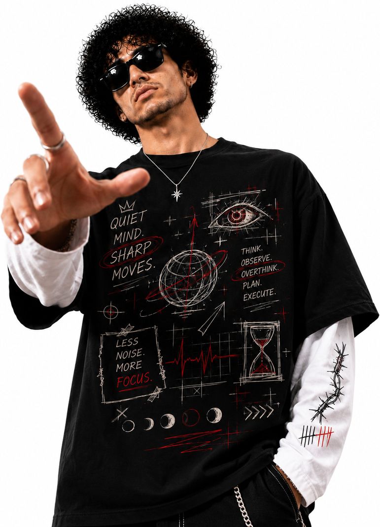 Larren Devis Men Black Cotton Blend T-Shirt - Image 3