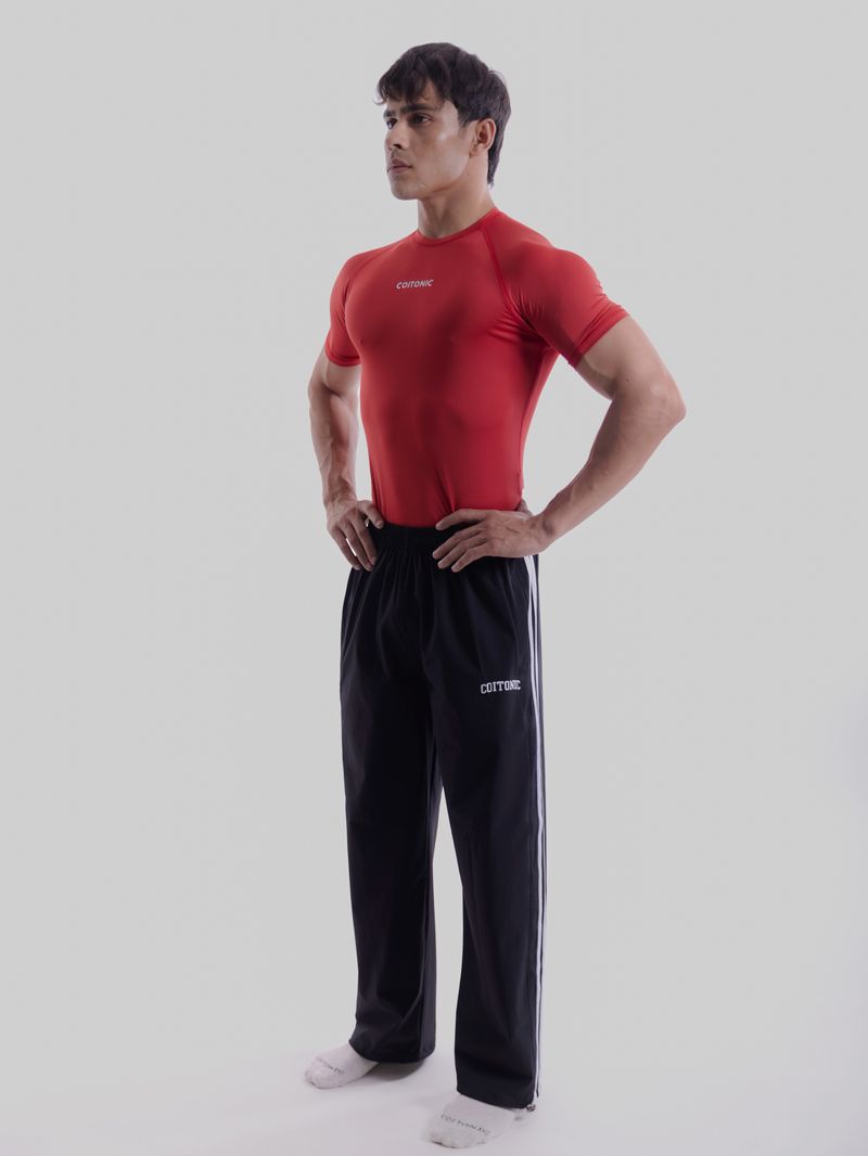 Men Red Polyester Printed T-Shirt - Image 6