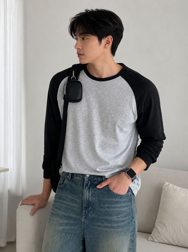 Vynzo Men Colorblock Black, Grey T-Shirt - Image 5