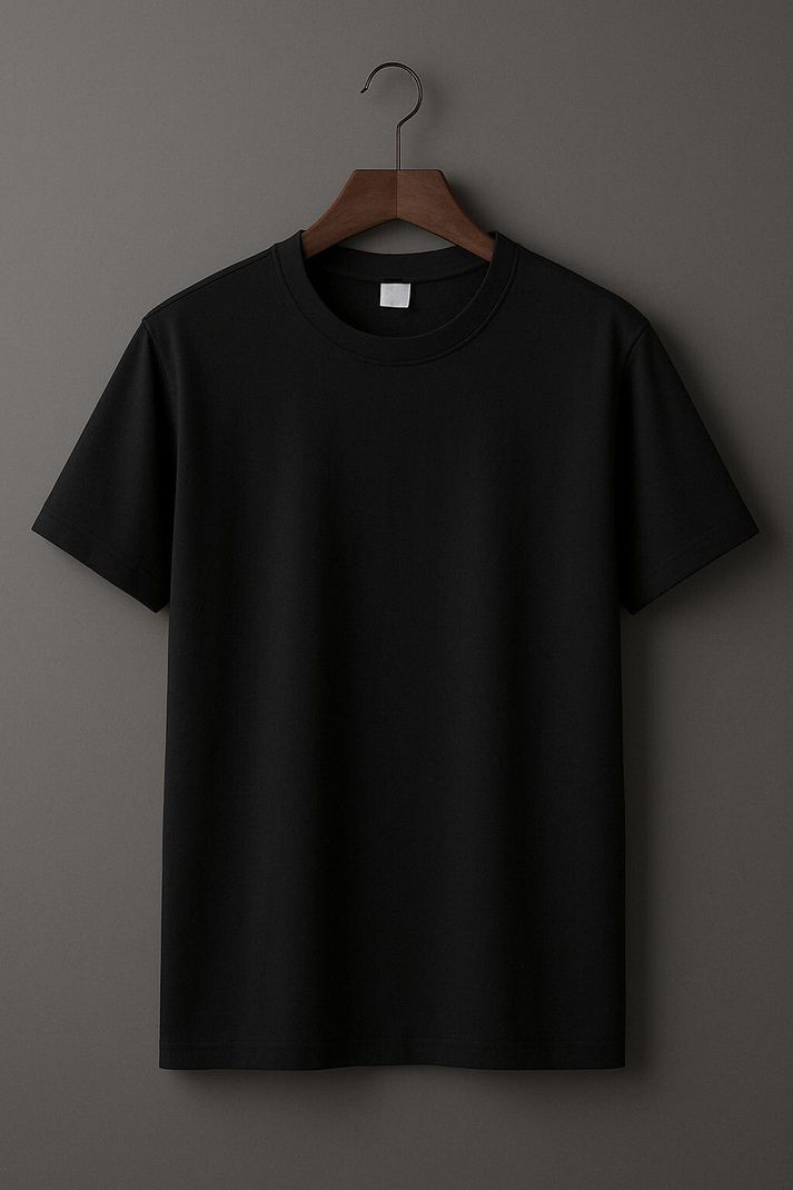 TIGERSNAKE Men's Cotton Blend Round Neck T-Shirt (Pack of 2, Black & - Image 5
