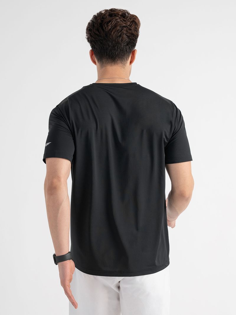 RED TAPE Men Black Nylon T-Shirt - Image 4