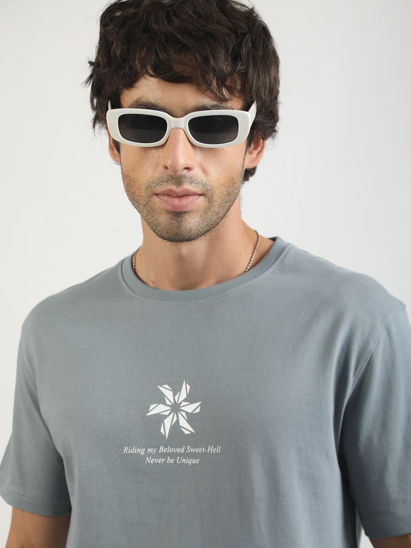MANIAC Men Grey, White T-Shirt - Image 3