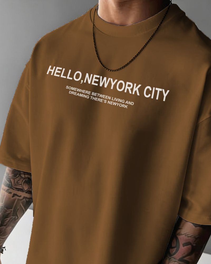 FLYIND VOGUE OUTFIT Men Brown T-Shirt - Image 5