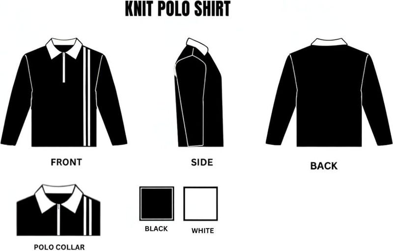 Try This Men's Zip Neck Black, White T-Shirt - Image 5