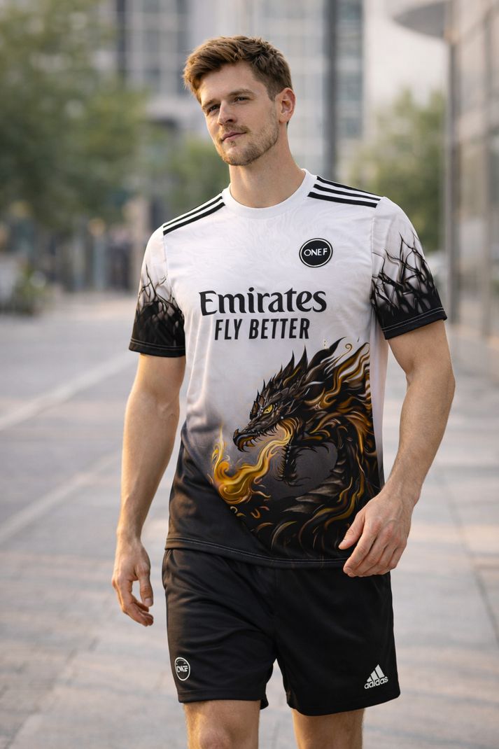 ONE 7 Men Printed Round Neck Polyester Multicolor T-Shirt - Image 8