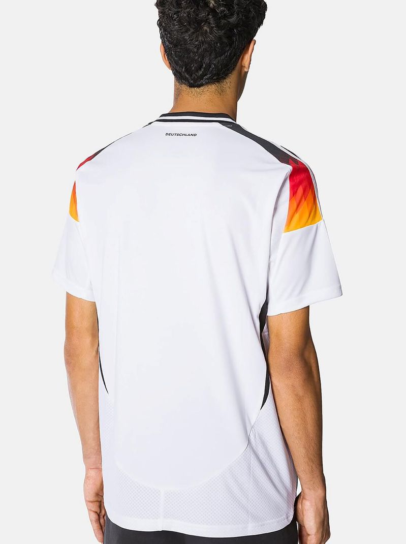 Men White Polyester Round Neck T-Shirt - Image 3
